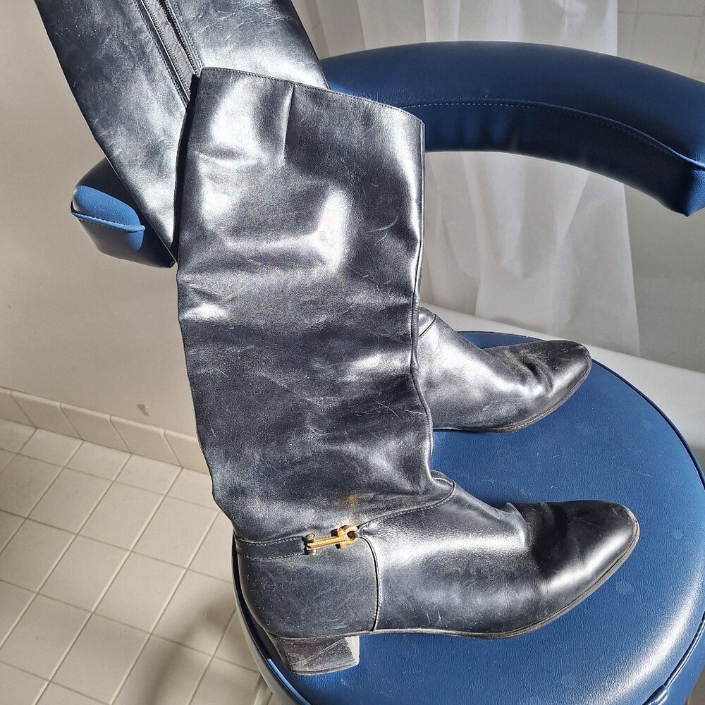 Vintage Ferragamo riding boots